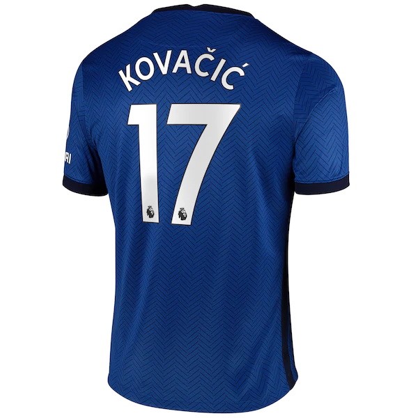 Maillot Football Chelsea NO.17 Kovacic Domicile 2020-21 Bleu
